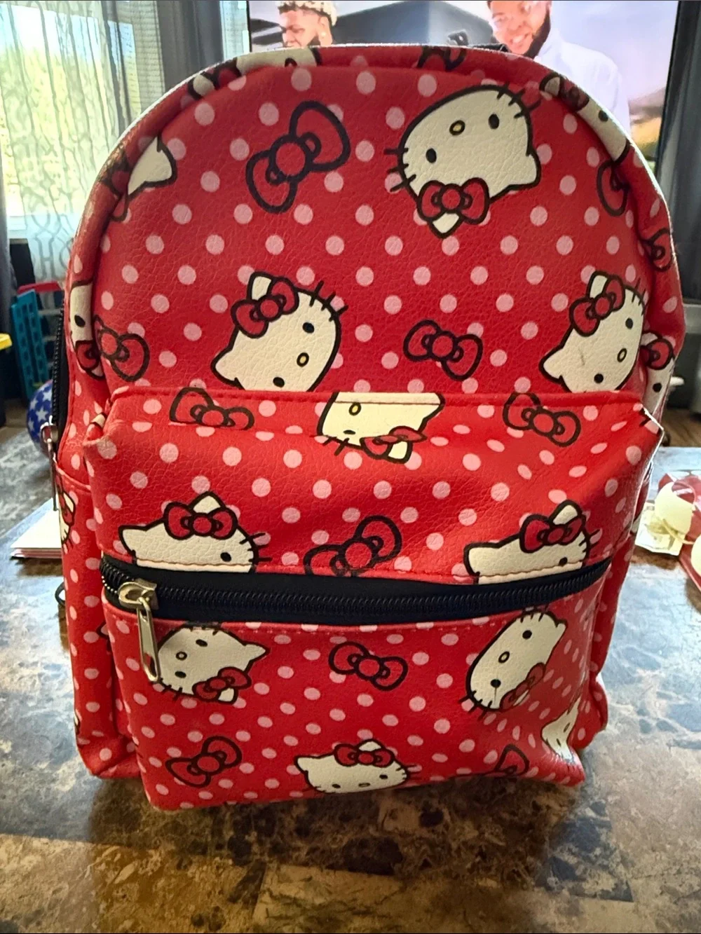 Sanrio Hello Kitty Red Polka Dot Kids Backpack